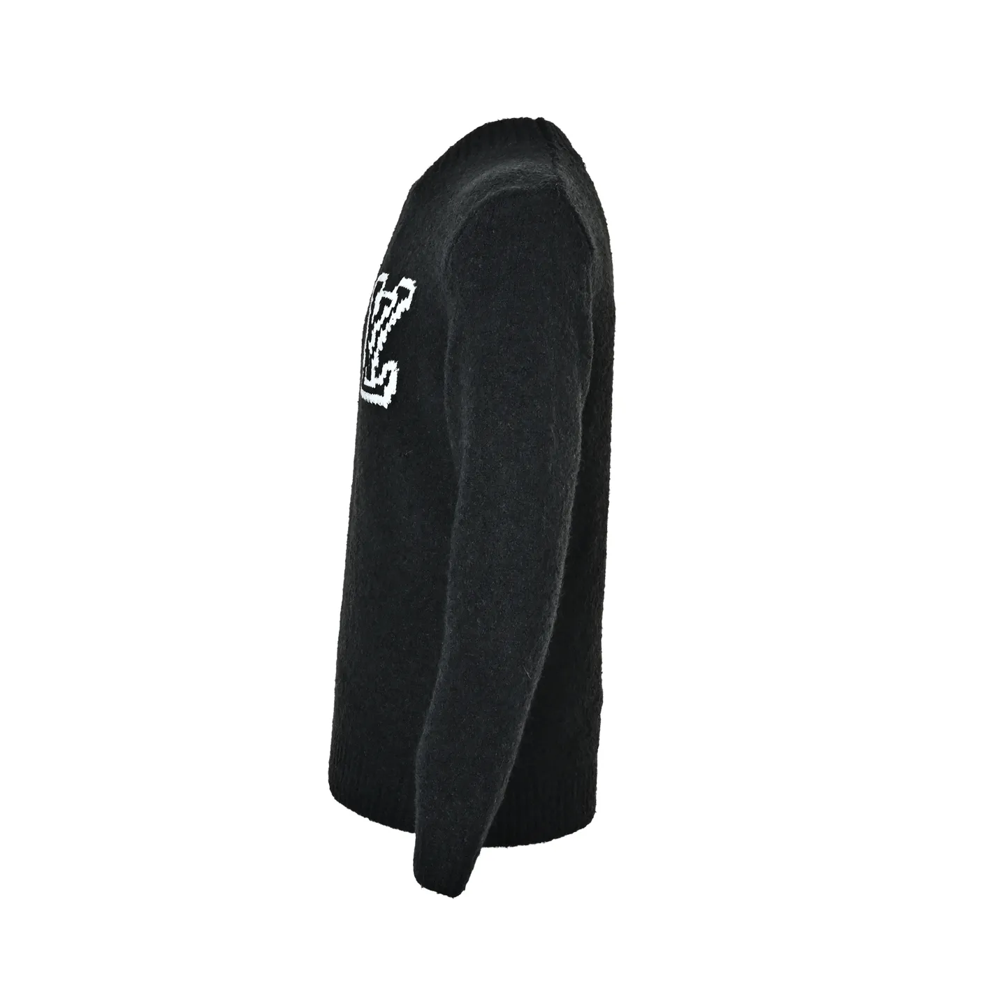 Louis Vuitton front and rear logo jacquard sweater